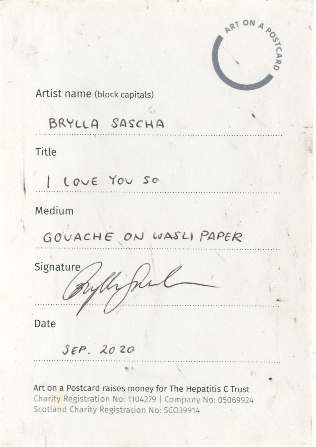 Sascha Brylla, I Love You So, 2020 - Image 2 of 3
