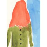 Jenny Watson, Red Haired Girl with Buttoned Dress, 2020