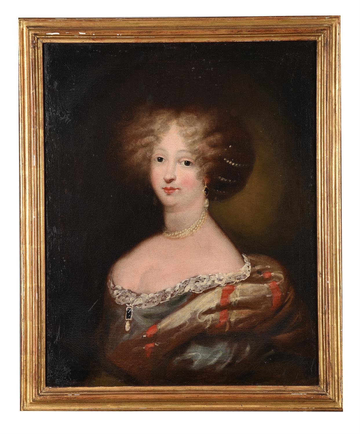 Circle of Pierre Mignard , Portrait of a lady with pearls - Image 2 of 3