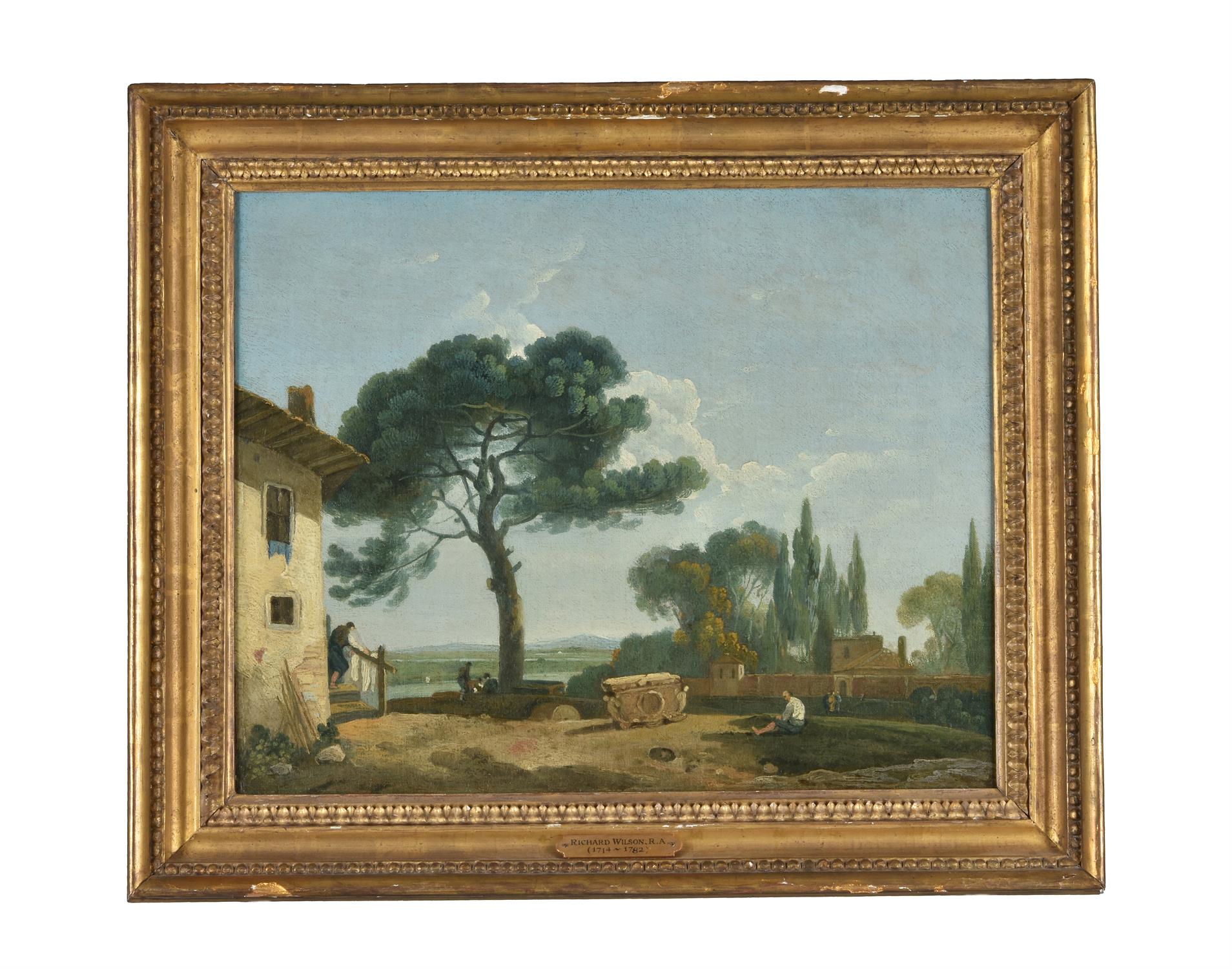 Circle of Richard Wilson (British 1713-1782), Villa Emiliana near Rome - Image 2 of 3