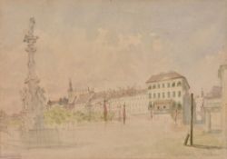 Franz Alt (Austrian 1821-1914), Town square
