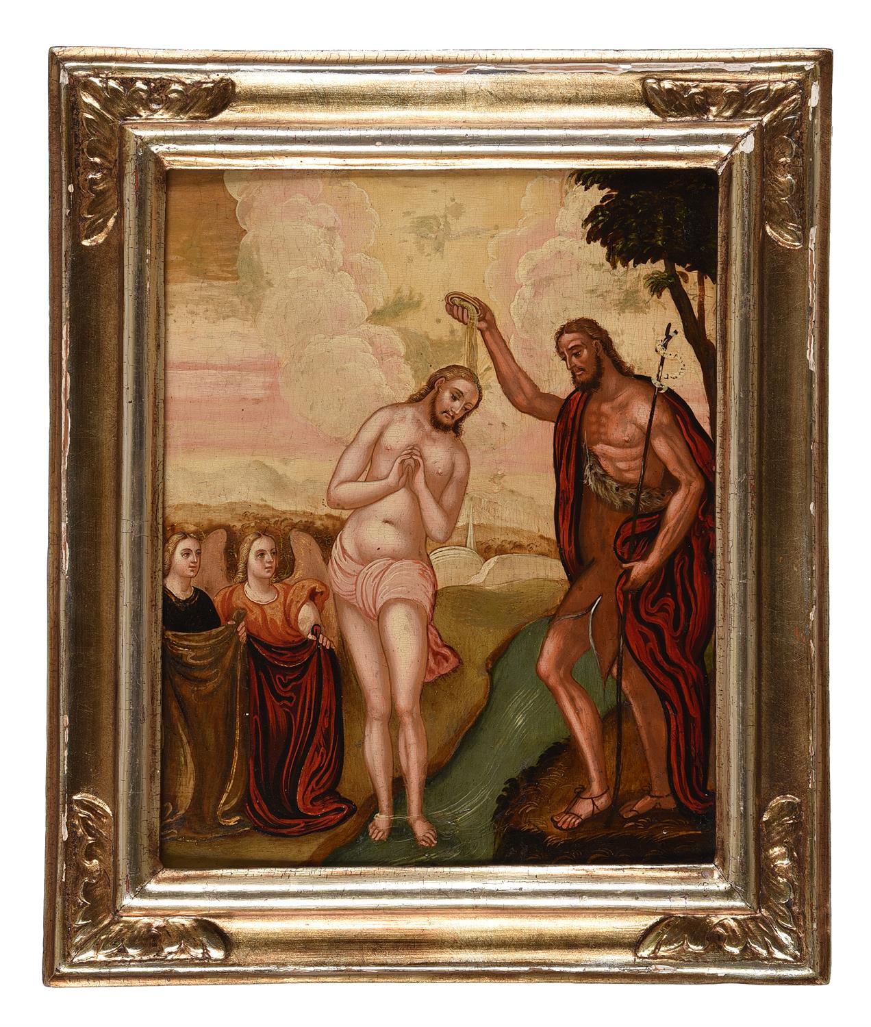 Veneto-Cretan School (17th century), The Baptism of Christ - Image 2 of 3