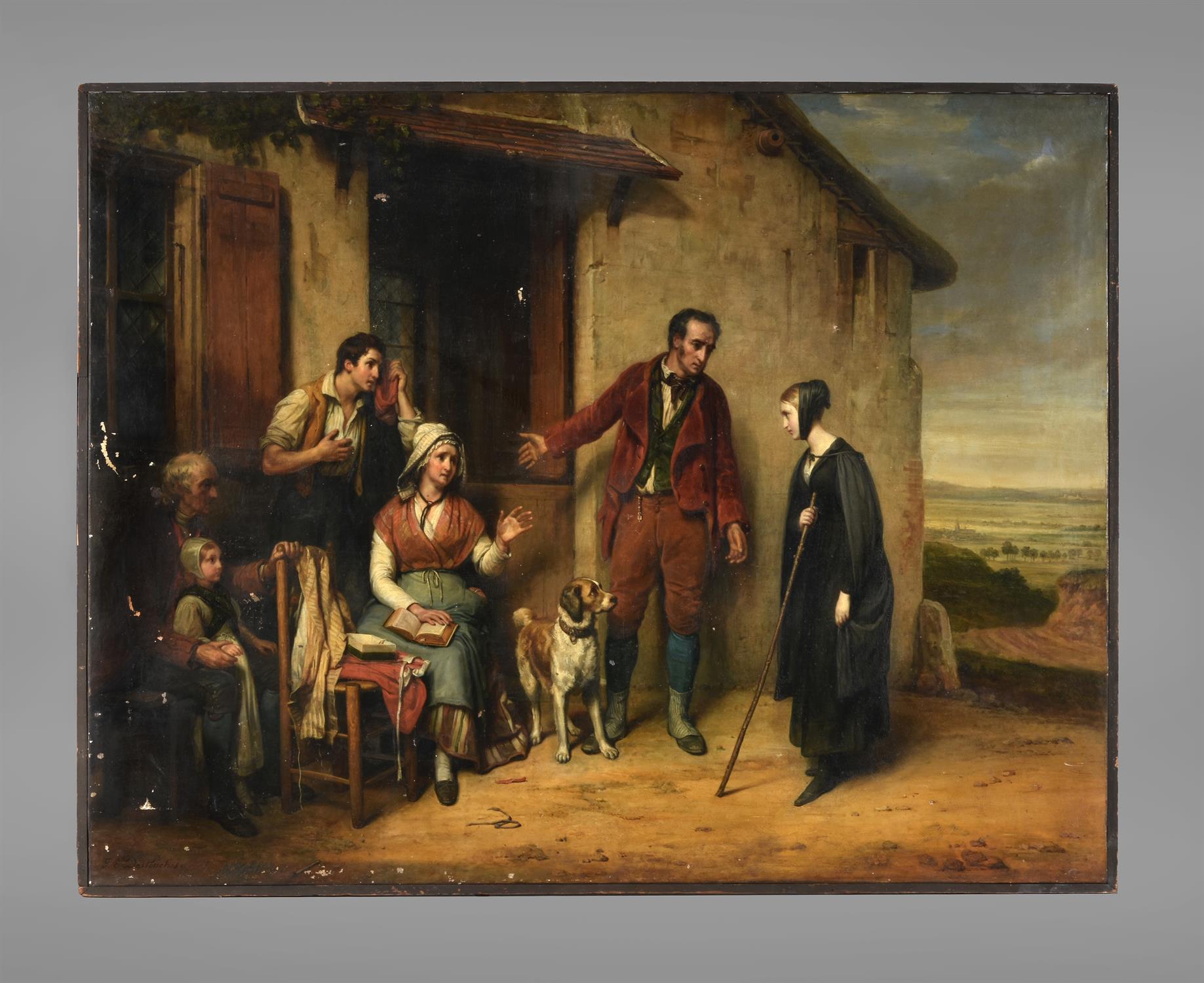 Paul Emile Destouches (French 1794-1874), The good Samaritans - Image 2 of 3