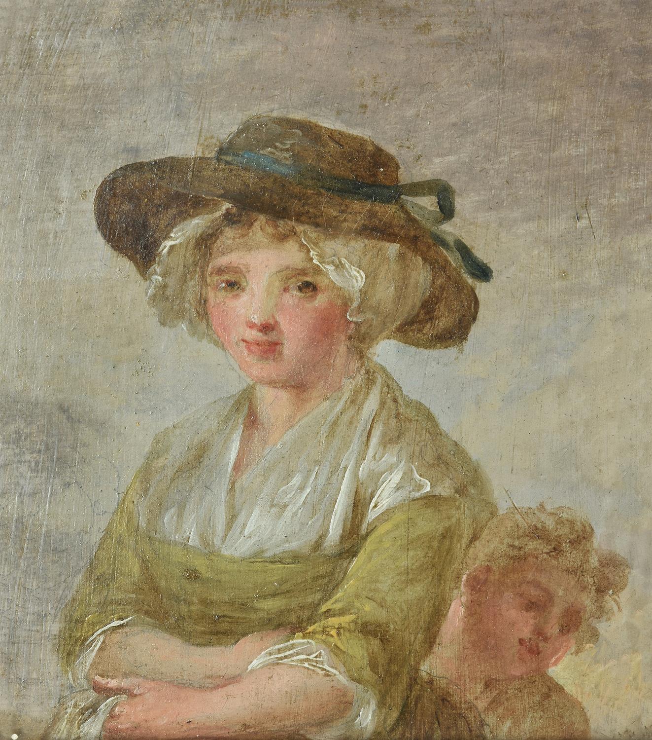 Attributed to George Morland (British 1763-1804), Study of a young lady