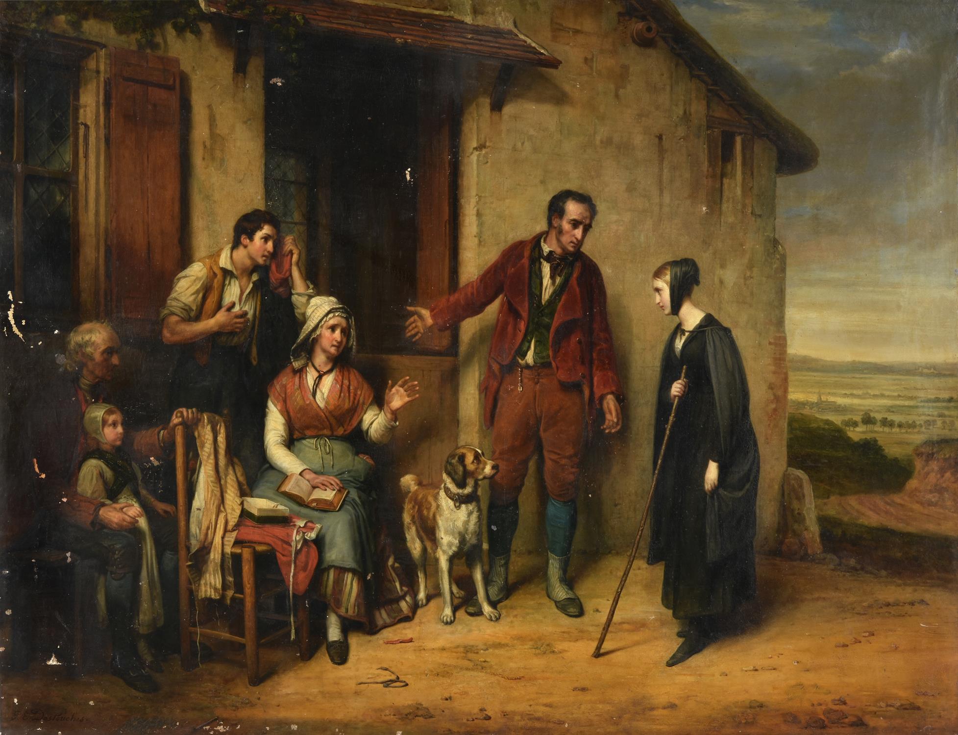 Paul Emile Destouches (French 1794-1874), The good Samaritans