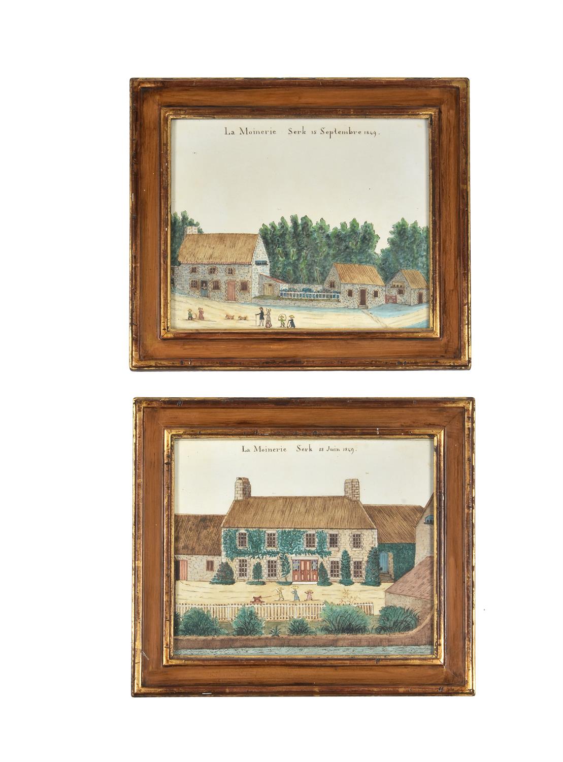 Channel Islands School (19th century), Two views of La Moinerie