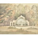 Attributed to Paul Sandby (British 1731-1809), Design for a green house for the Earl of St Vincent