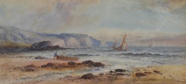 William Henry Earp (British 1831-1914), Fishing boats off the coast