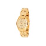 Rolex, Oyster Perpetual Datejust, ref. 6517, a lady's gold coloured bracelet watch