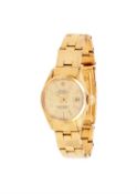 Rolex, Oyster Perpetual Datejust, ref. 6517, a lady's gold coloured bracelet watch