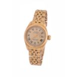 Rolex, Oyster Perpetual Datejust, ref. 6917, a lady's 18 carat gold bracelet watch