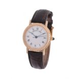 Y Breguet, Classique, ref. 8068, a lady's 18 carat gold and diamond wrist watch