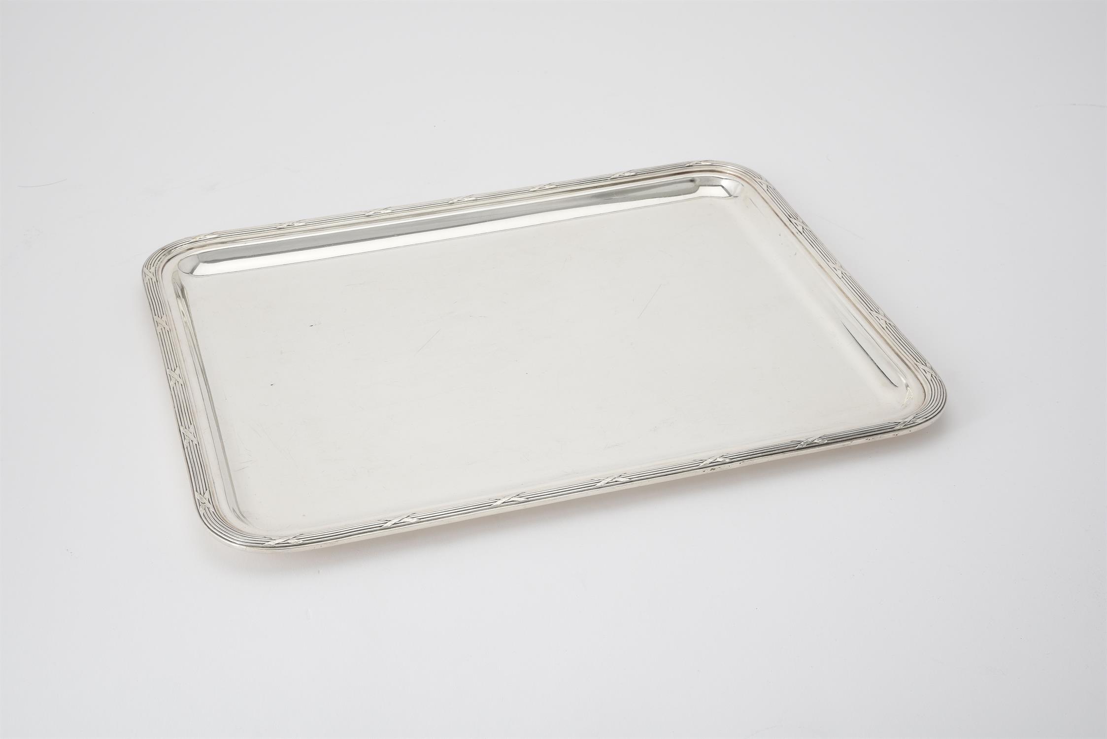 A French electro-plated part table service of plates, serving platters and trays - Image 3 of 8