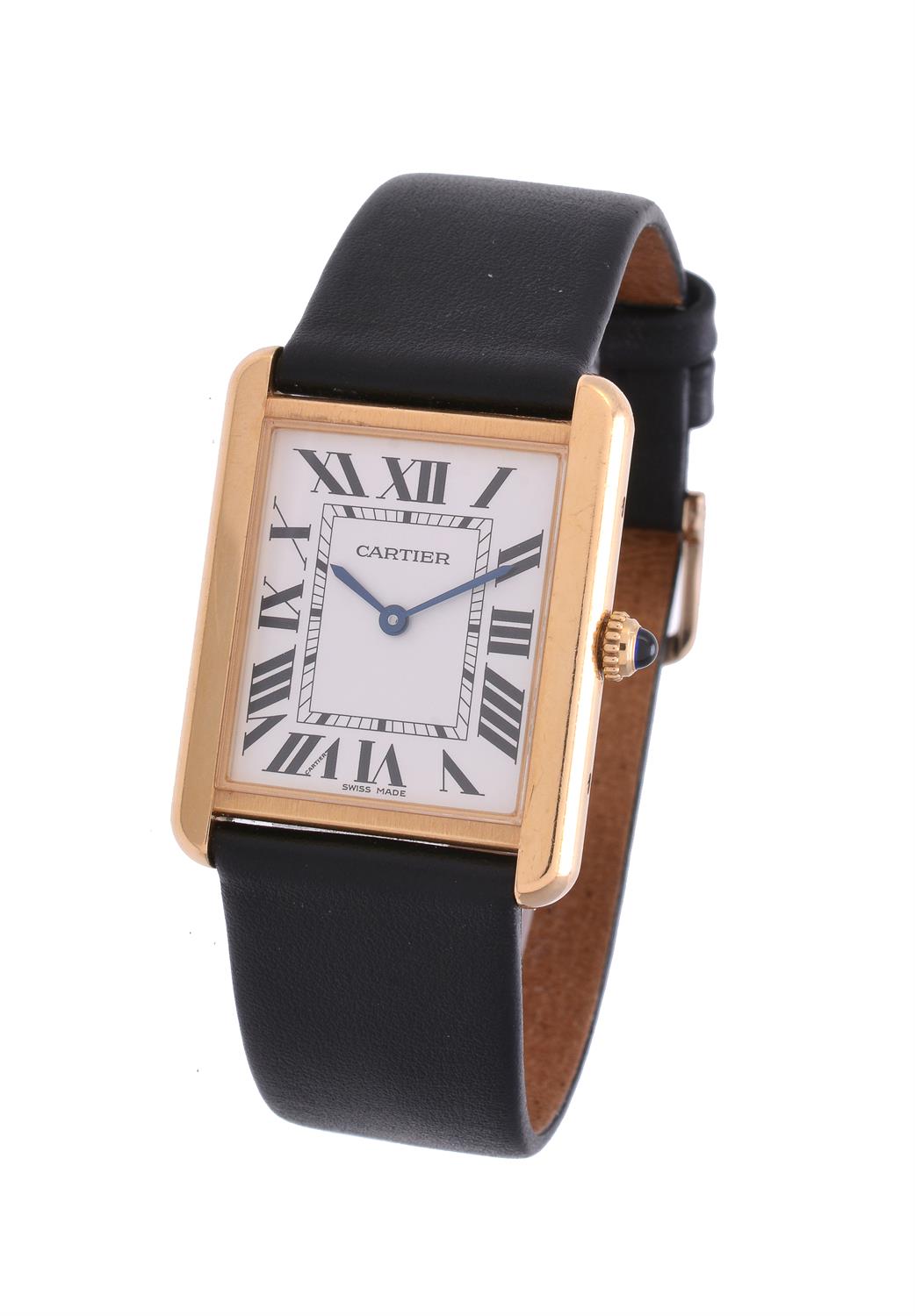 Cartier, Tank Solo, ref. 3167, a bi-metal wrist watch