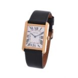 Cartier, Tank Solo, ref. 3167, a bi-metal wrist watch
