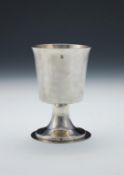 A Charles II to William & Mary silver communion cup attributed to Thomas Cooper