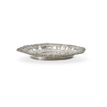 A late George III silver shaped oval basin by Joseph Angell I