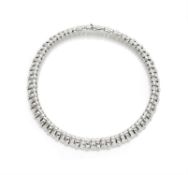 An 18 carat white gold collar necklace by Tiffany & Co.