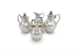 Y A Victorian silver four piece tea and coffee service by Derry & Jones