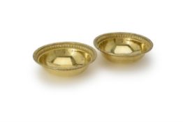 WITHDRAWN A pair of George III silver gilt circular bowls by William Pitt
