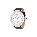 † Cartier, Pasha, ref. 2730, a stainless steel wrist watch