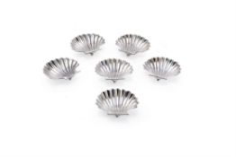 Cartier, a set of six American butter shell shape dishes