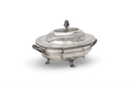 A French silver shaped oval soup tureen and cover by Maison Odiot