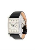 † Girard Perregaux, Vintage 1945, ref. 2599, a stainless steel wrist watch