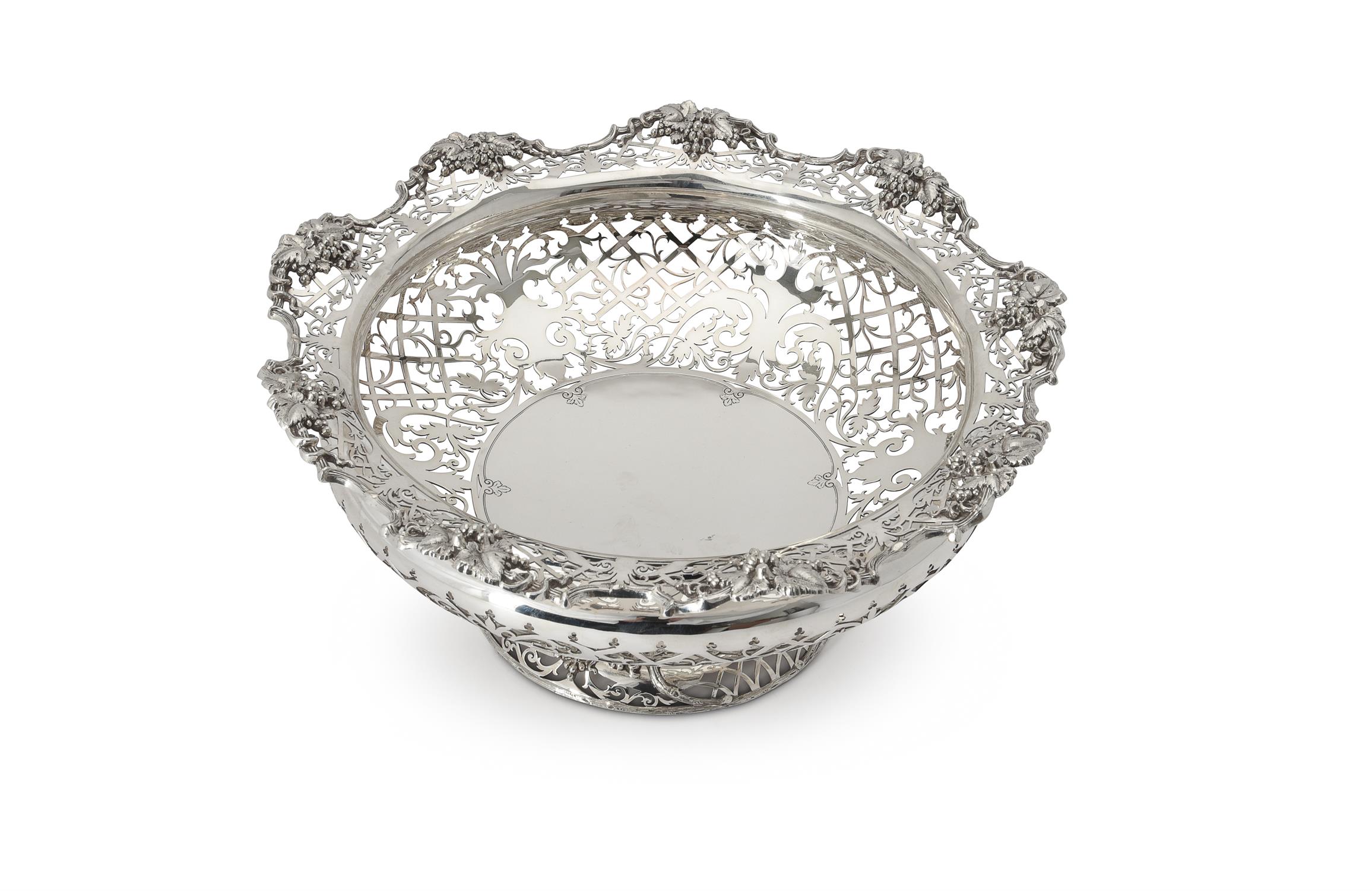 A silver shaped circular centre bowl by James Dixon & Sons - Image 2 of 4