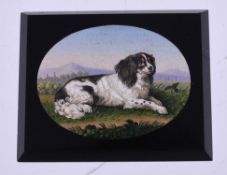 A mid 19th century Italian micro mosaic plaque