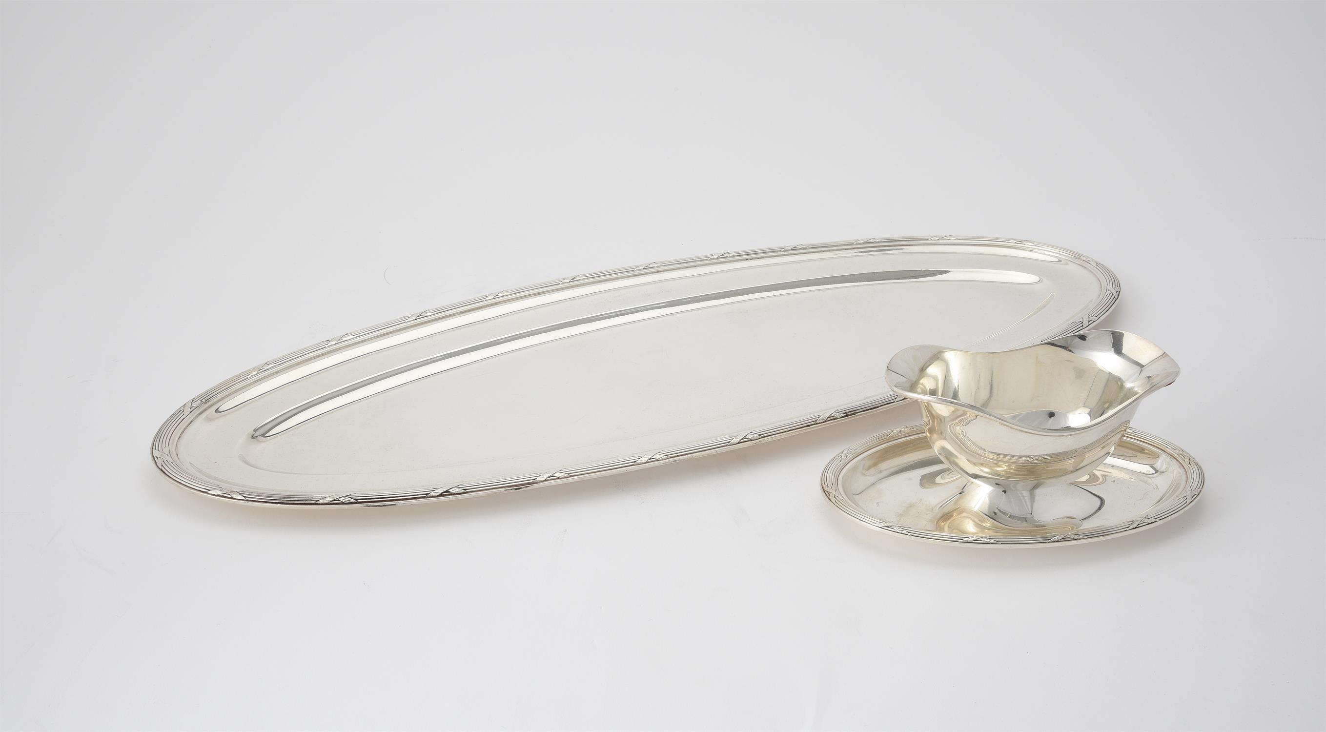 A French electro-plated part table service of plates, serving platters and trays - Image 7 of 8