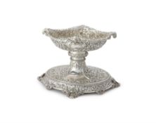A late Victorian silver oval table centrepiece by Horace Woodward & Co. Ltd.