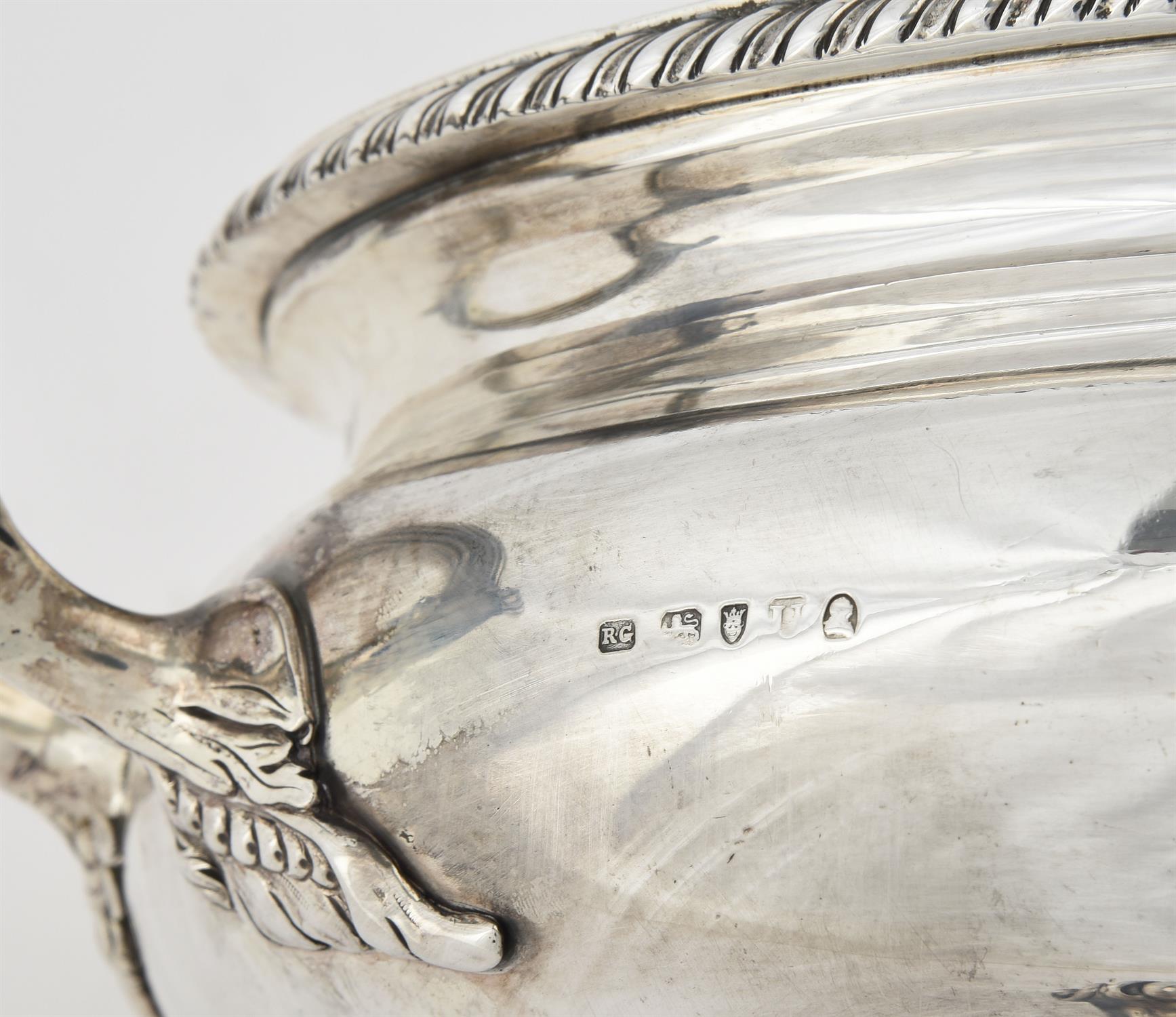 A late George III silver circular soup tureen and cover by Robert Garrard I - Image 2 of 3