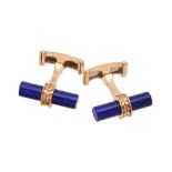 A pair of lapis lazuli cufflinks by Theo Fennell