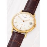 Patek Philippe, Calatrava, ref. 3445, a gold coloured wrist watch