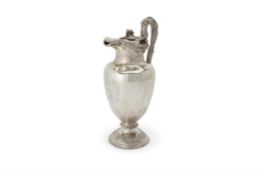 A William IV silver ovoid pedestal claret jug by Edward