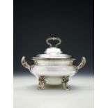 A late George III silver circular soup tureen and cover by Robert Garrard I