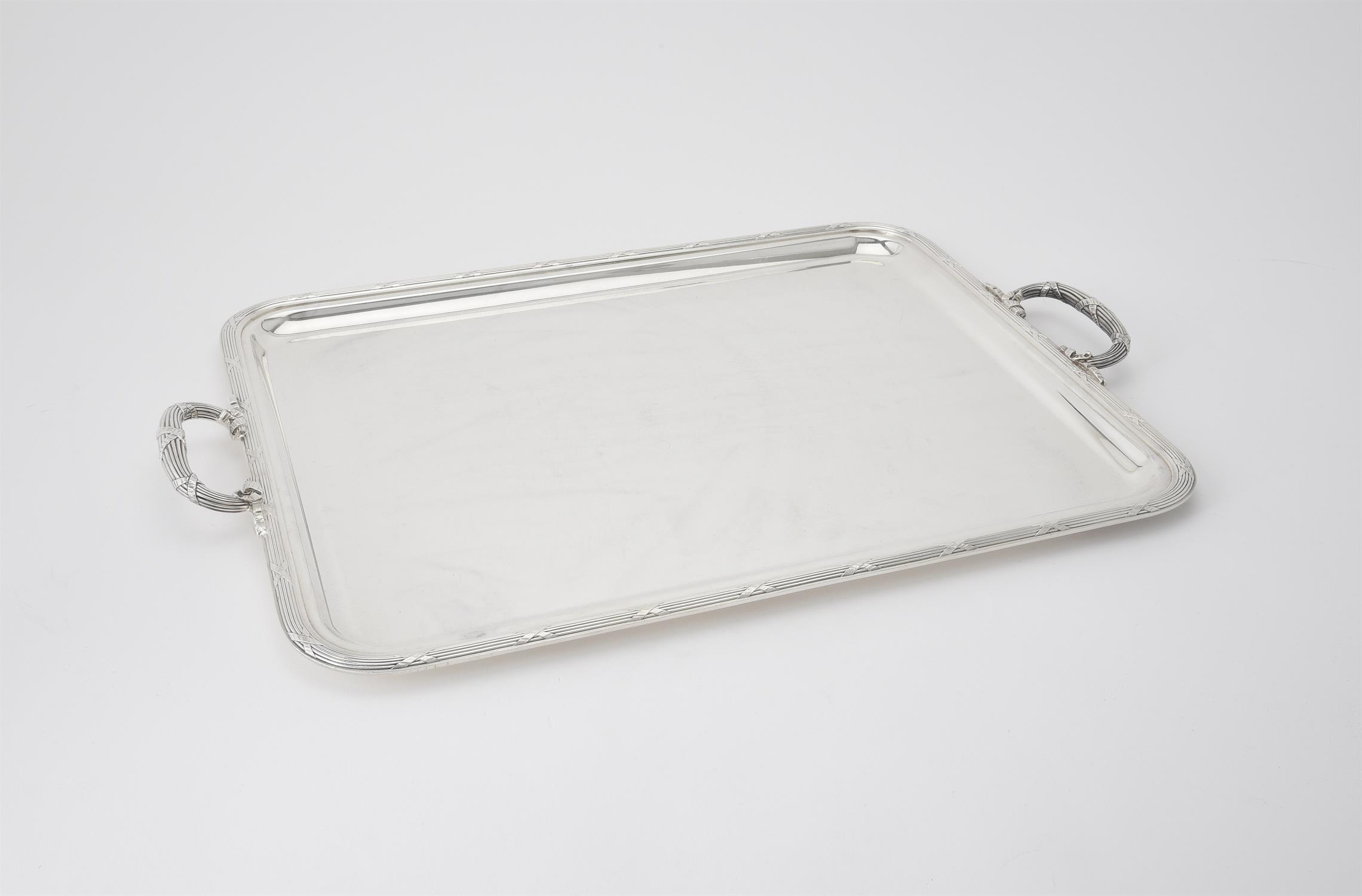 A French electro-plated part table service of plates, serving platters and trays - Image 2 of 8