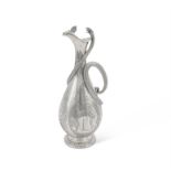 A Victorian silver slender baluster claret jug by Barnard & Sons Ltd