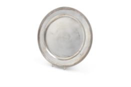An early 19th century Russian silver course plate by Carl Bredenberg