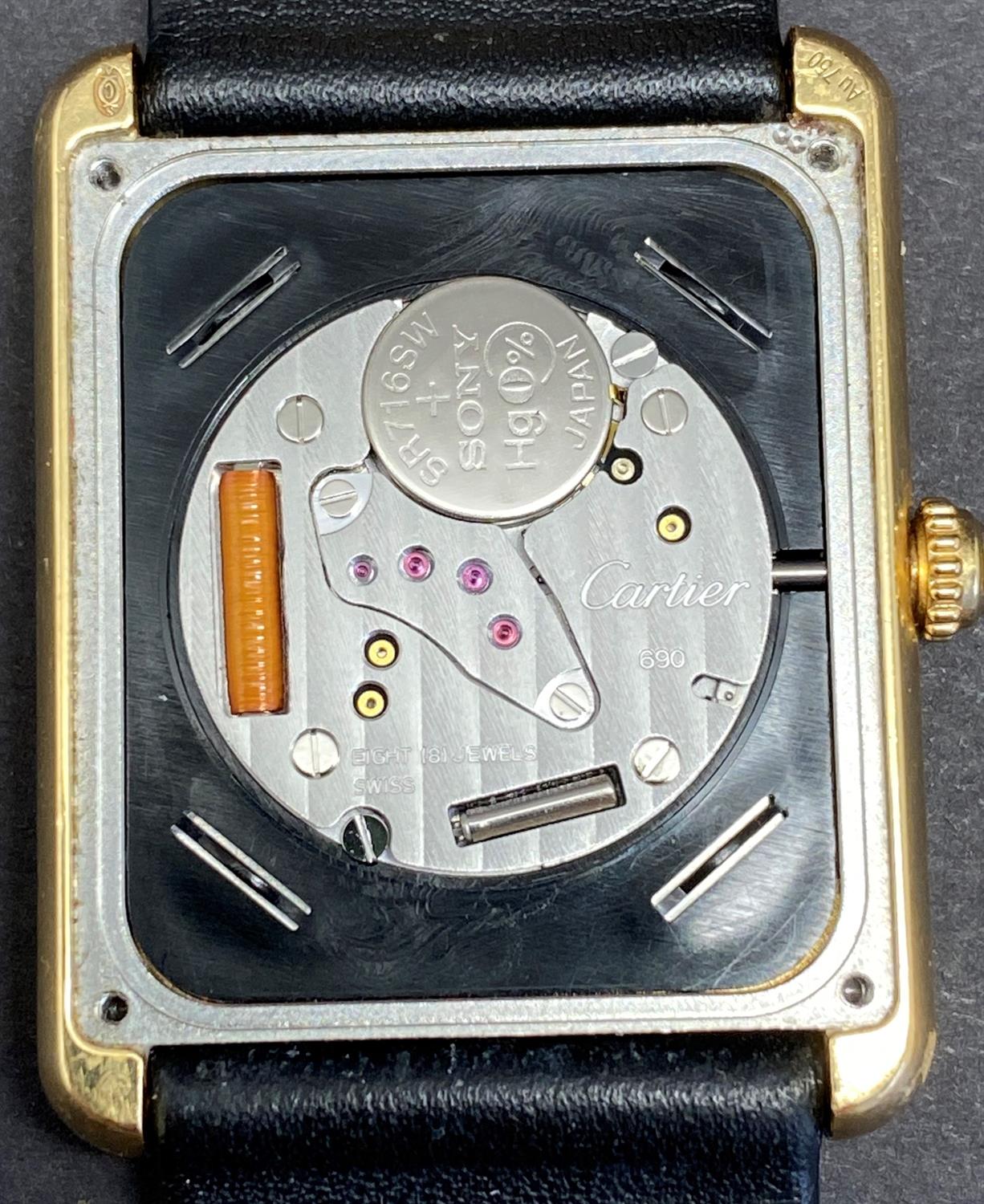 Cartier, Tank Solo, ref. 3167, a bi-metal wrist watch - Image 3 of 3