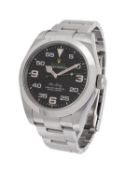 Rolex, Oyster Perpetual Air-King, ref. 116900, an unworn stainless steel bracelet watch