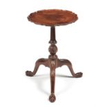 A George III mahogany candle stand