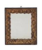 A Continental carved giltwood wall mirror