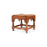 A William & Mary walnut stool