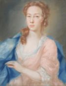 French School (in 18th century style), Portrait of an elegant woman