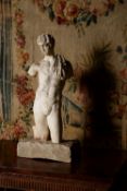 An Italian marble model of a youth in Roman taste