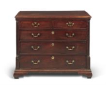 A George III mahogany chest of drawers