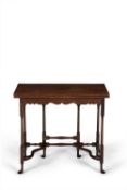 A George II mahogany spider leg tea table or writing table