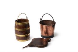 An early Victorian copper bucket